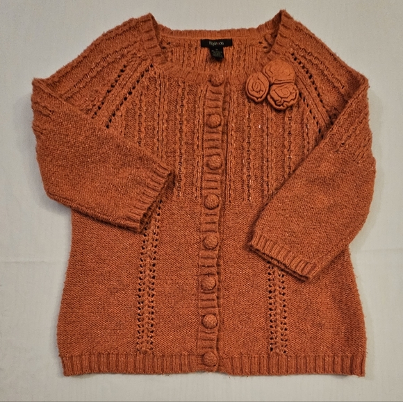Style & Co. Sweaters - Style&Co Vintage Orange Sweater